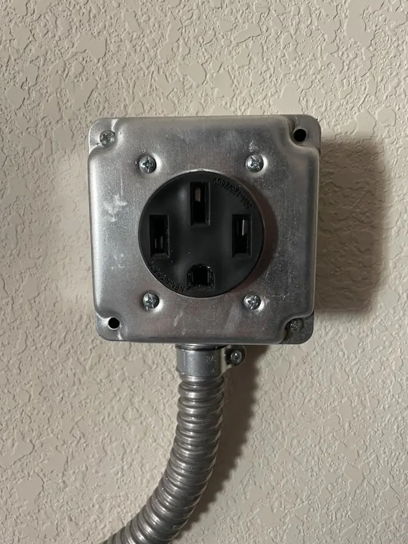 NEMA 14-50 outlet installed for Smart Home Electrical in Medina